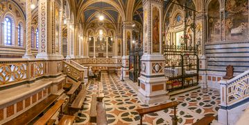 Internal view of the Santuario di Santa Maria delle Grazie church