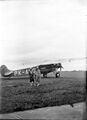 A Fokker F.VII plane at Tjililitan in 1929