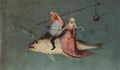 A detail of a painting by Hieronymus Bosch