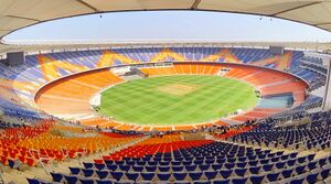 Narendra Modi Stadium view from the gallery.jpg