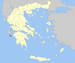 Zakynthos within Greece