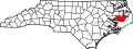 State map highlighting Hyde County