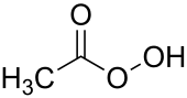 Peroxyacetic acid, a peroxycarboxylic acid (formula: (RCO 3H), is a reagent in organic synthesis.