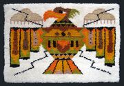 Vintage Thunderbird latch hooked rug.jpg