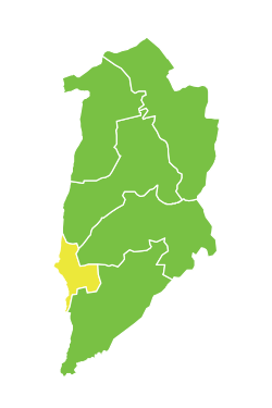 موقع ناحية البطيحة في محافظة القنيطرة.