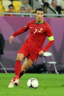 Cristiano Ronaldo, a legendary men's association football player