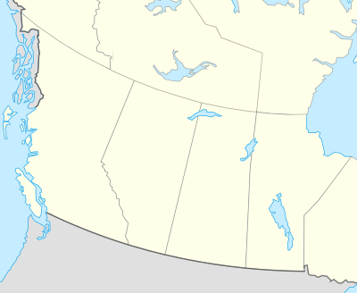 Location map Western Canada