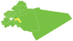 موقع ناحية النشابية في محافظة ريف دمشق