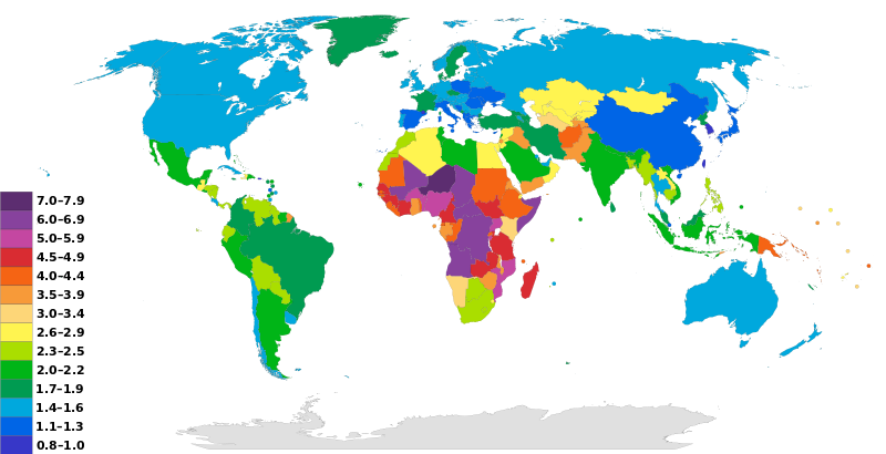 ملفtotal Fertility Rate Map By Countrysvg المعرفة 
