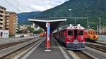 A train at a train station