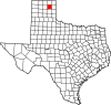 State map highlighting Roberts County