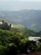 View of the Rio Guaire canyon, main body of water that passes through Caracas