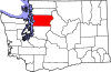 State map highlighting Snohomish County