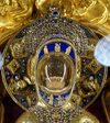 Gold reliquairies containing the chin and tongue of St. Anthony of Padua in the Basilica of St. Anthony of Padua; Padua (1) (48787797937).jpg