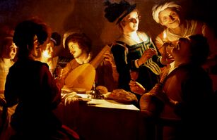 Supper with a Lute Player
