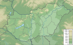 Location of Lake Tisza in Hungary.