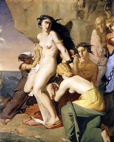Théodore Chassériau, Andromeda Chained to the Rock by the Nereids, 1840