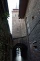 Arap Mosque exit courtyard under tower