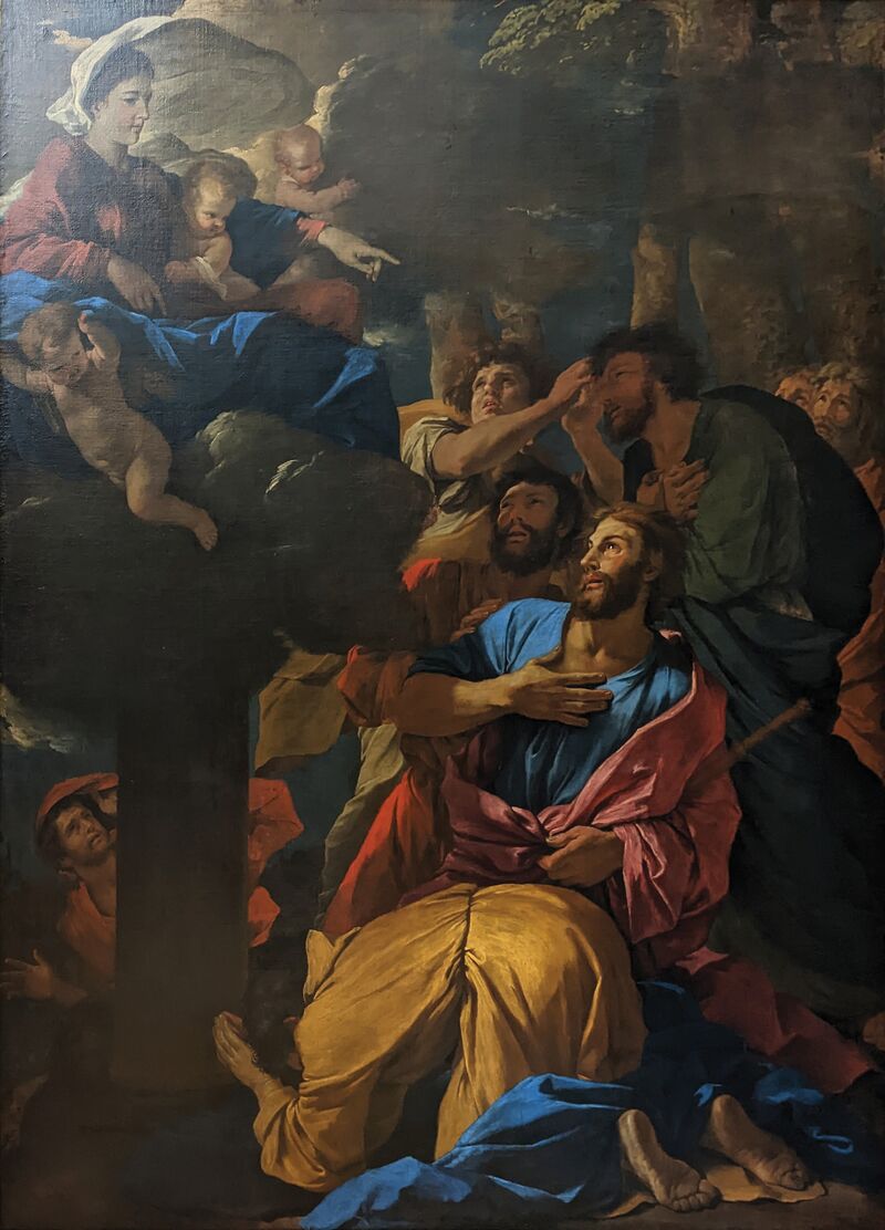ملف Apparition de la Vierge à saint Jacques le Majeur Nicolas Poussin Musée du Louvre