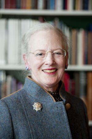 Queen Margrethe smiling