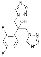 Fluconazole structure.svg