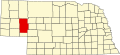 State map highlighting Garden County