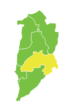 موقع ناحية الخشنية في محافظة القنيطرة.