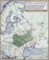 خريطة تاريخية لروس الكييڤية وأراضي أوكرانيا: العشرون سنة الأخيرة من الدولة (1220–1240).
