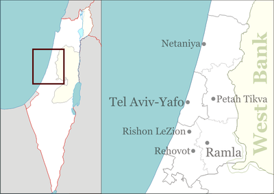 Location map Israel center ta