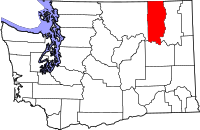 Map of Washington highlighting فيري