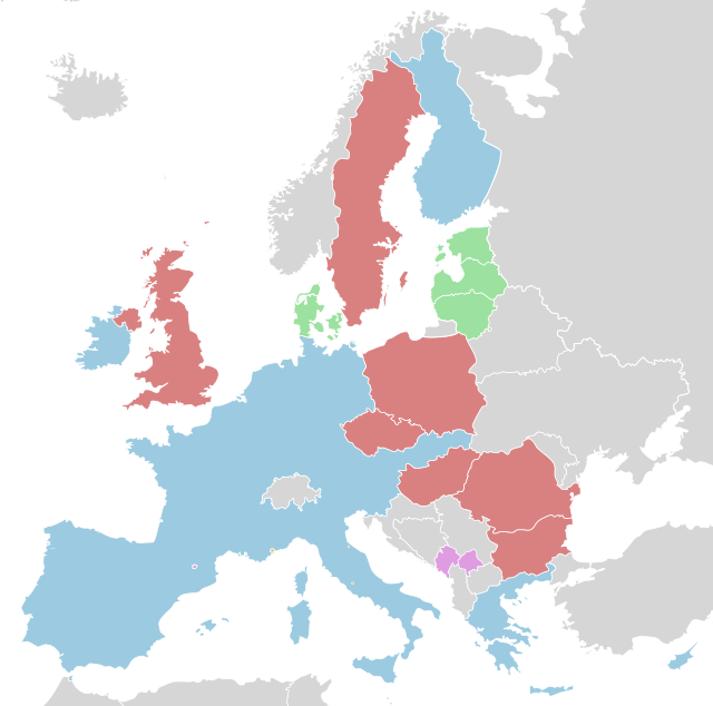 Eurozone Map Svg