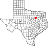 State map highlighting Ellis County