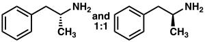 Graphical representation of Amphetamine stereoisomers