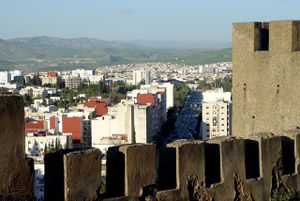 The modern city as seen from the fortifications