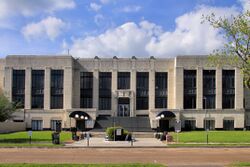 The Liberty County Courthouse in Liberty