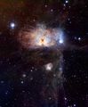 The hidden fires of the Flame Nebula