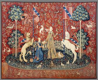 (Toulouse) Le Goût (La Dame à la licorne) - Musée de Cluny Paris.jpg