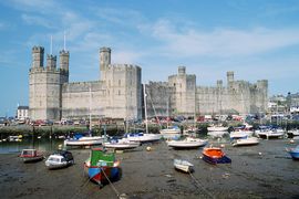 Examples of Edward's building programme, including the exterior...