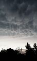 Mammatus clouds in Lithuania, 2016