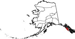 Map of Alaska highlighting Sitka City and Borough.svg