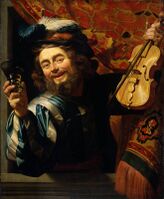 The Happy Fiddler, 1623 Rijksmuseum Amsterdam