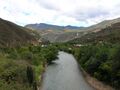 The Utcubamba River with the village El Tingo in the background