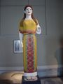 Reconstructed colour kore statue from the archaic period of Greece