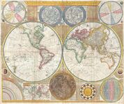 Samuel Dunn's 1794 General Map of the World or Terraqueous Globe shows a Southern Ocean (but meaning what is today named the South Atlantic) and a Southern Icy Ocean.