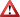 red-outlined triangle containing exclamation point